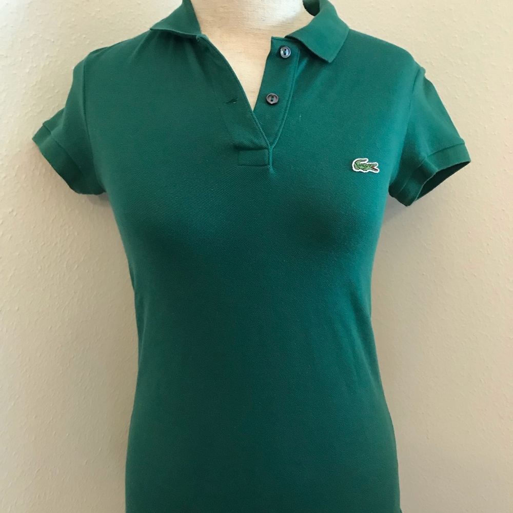 Perfect Lacoste Kelly green shirt